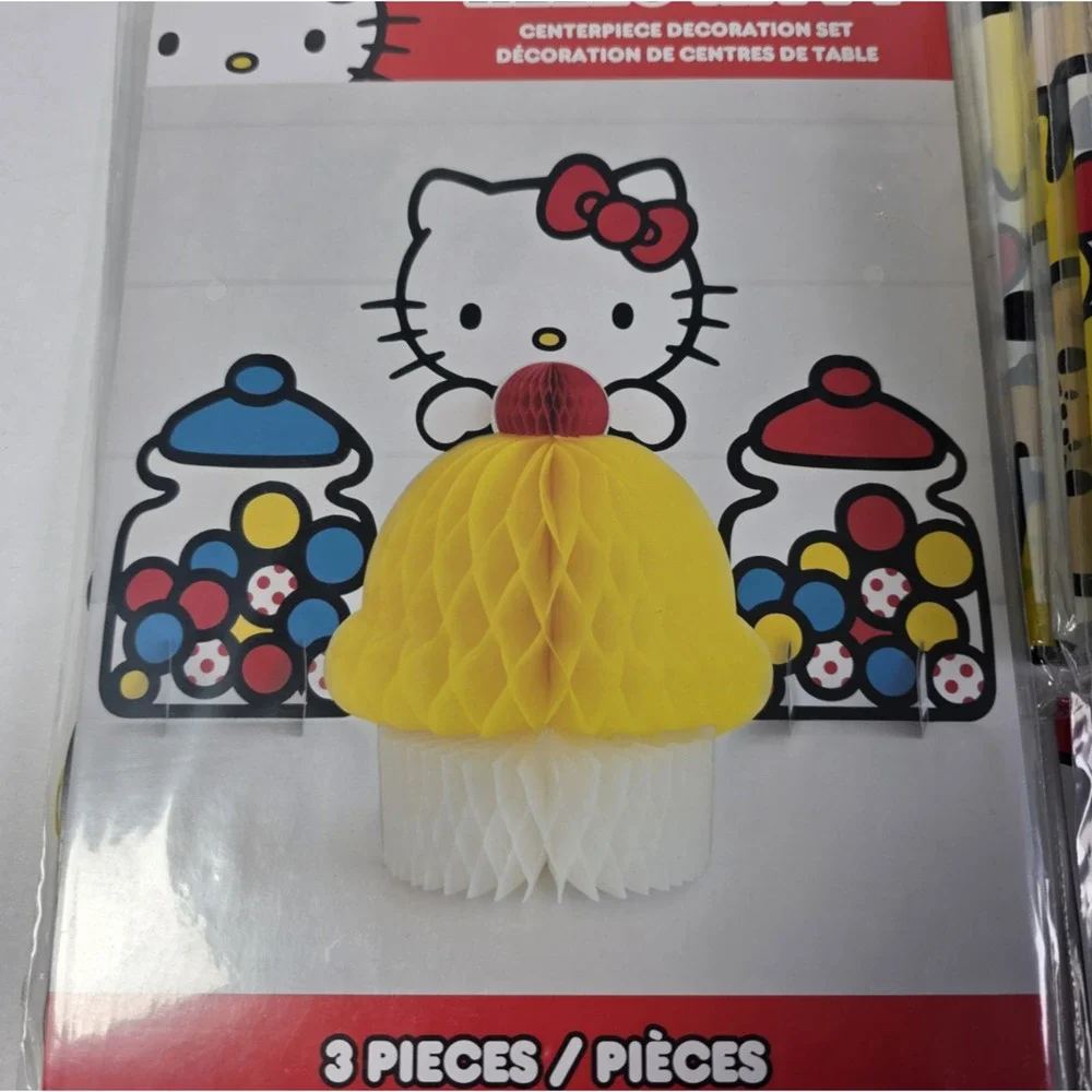 Hello Kitty Party Supplies Decorations Lot Table Covers Balloons Centerpieces